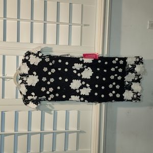 Nicole Miller Size 2 Dress NWT black and white